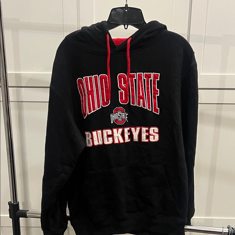 Stadium Athletics Ohio Stare  Black and Red Hoodie